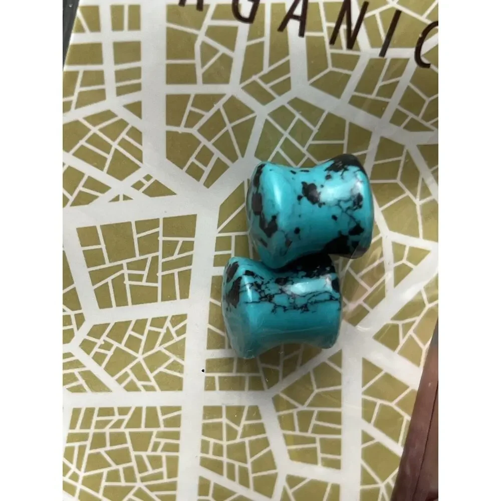 BodyRage Organics Turquoise Plug 00G Wood Ear‎ Gauges